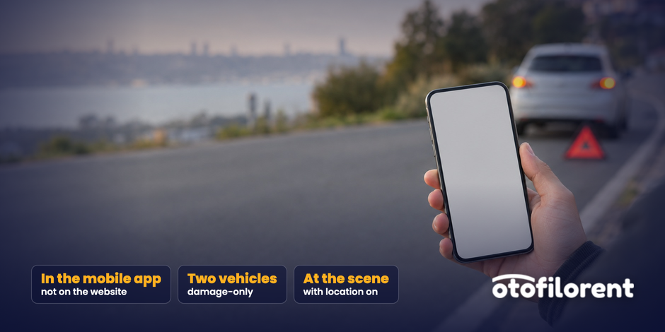 How do you file an accident report on e-Devlet?